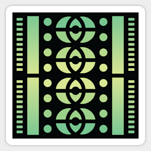 “Dimensional Wisdom” - V.6 Green - (Geometric Art) (Dimensions) - Doc Labs Sticker